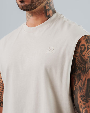 Camiseta Sin Mangas Para Hombre Silver DNM