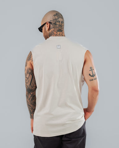 Camiseta Sin Mangas Para Hombre Silver DNM