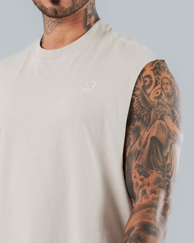 Camiseta Sin Mangas Para Hombre Silver DNM