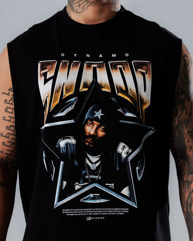 Camiseta Sin Mangas Para Hombre Negra Snoop