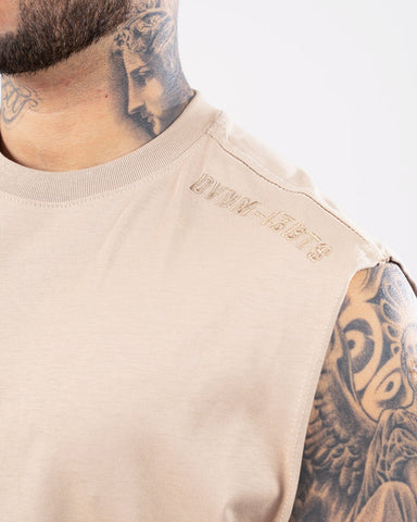 Camiseta Sin Mangas Para Hombre Taupe DYNM 13BTS