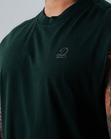 Camiseta Sin Mangas Para Hombre Verde Pino