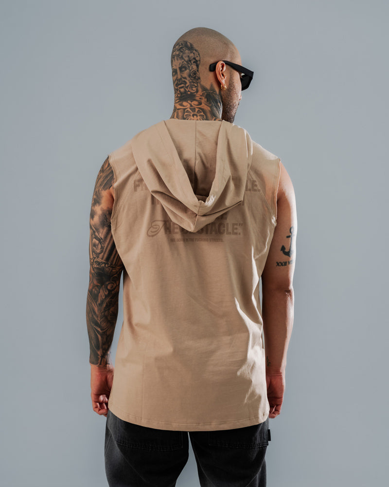 Camiseta Sin Mangas Regular Hood Beige