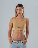 Crop Top Basic Beige