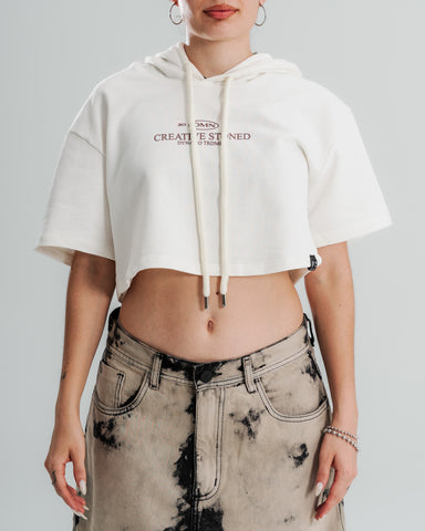 Crop Top Blackheat  con Capucha