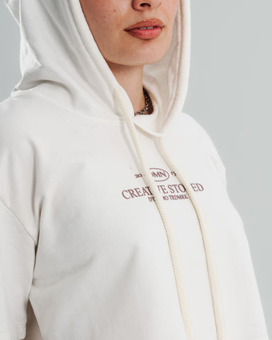 Crop Top Blackheat  con Capucha