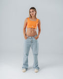 Crop Top Essential Mandarina