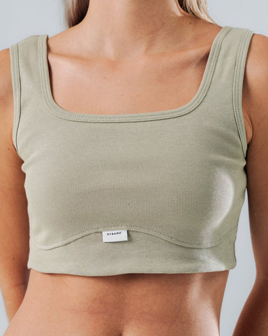 Crop Top Essential Verde Laurel