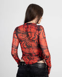 Crop Top Inferno Red