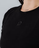 Crop Top Para Mujer Essential Black