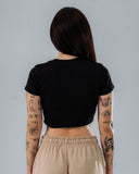 Crop Top Para Mujer Essential Black