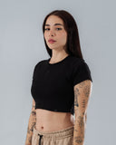 Crop Top Para Mujer Essential Black
