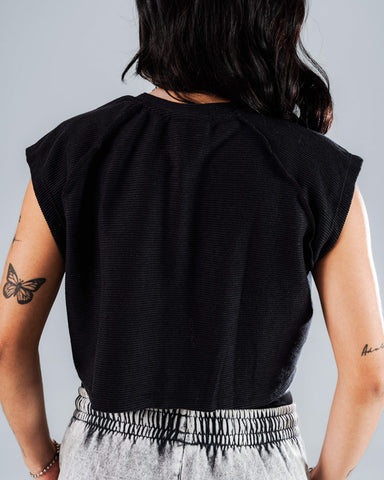 Crop Top Para Mujer Negro DB13