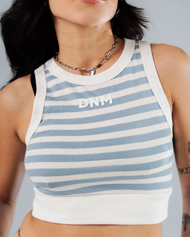 Croptop Para Mujer Azul Básico DNM