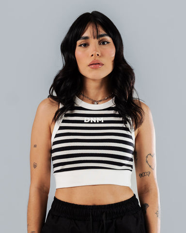 Croptop Para Mujer Negro Básico DNM