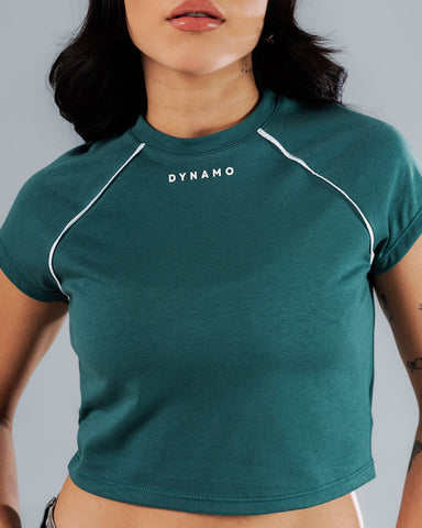 Croptop para mujer Verde Botella Dynamo