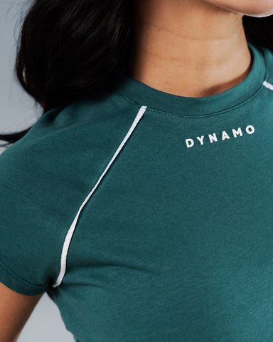 Croptop para mujer Verde Botella Dynamo