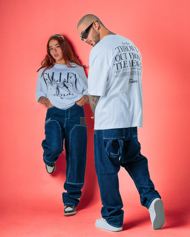 Camiseta Oversize Blanco Fallen
