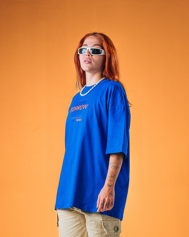 Camiseta Oversize Azul Sorrow
