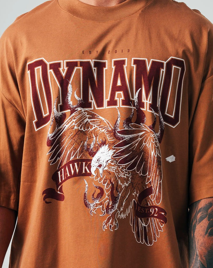 Camiseta Oversize Café Claro Dynamo Hawk