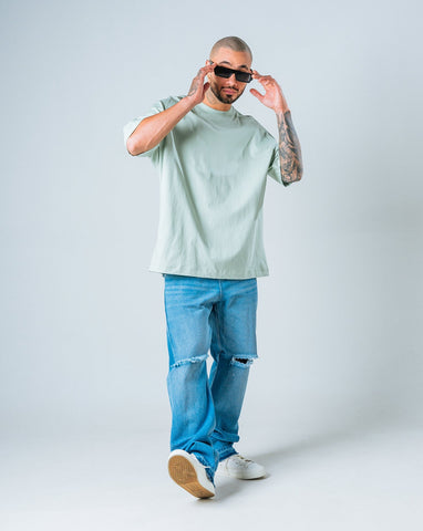 Camiseta Básica Oversize Jade