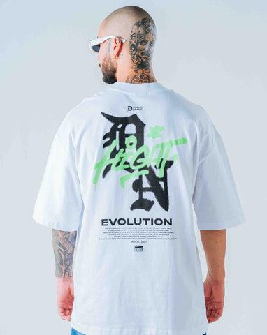 Camiseta Oversize Blanca Evolution