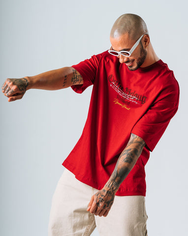 Camiseta Oversize Rojo Only Belong