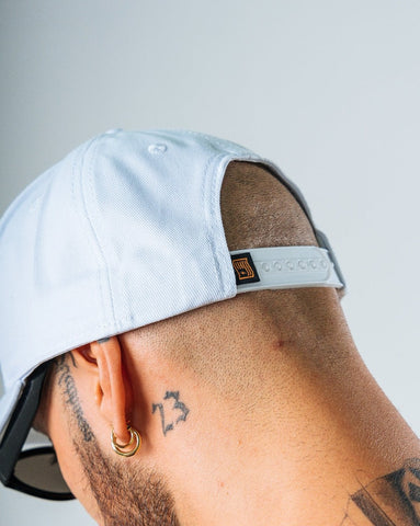 Gorra Beisbolera Para Hombre Blanco Bandera