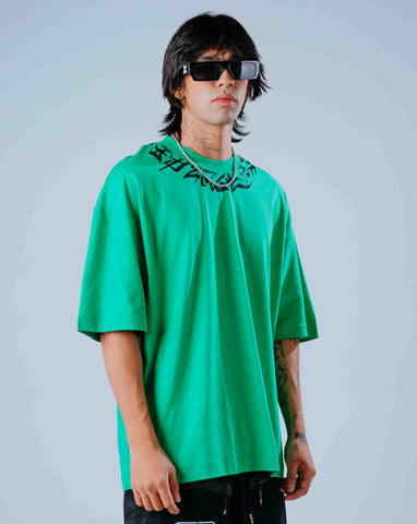 Camiseta Oversize Verde Type