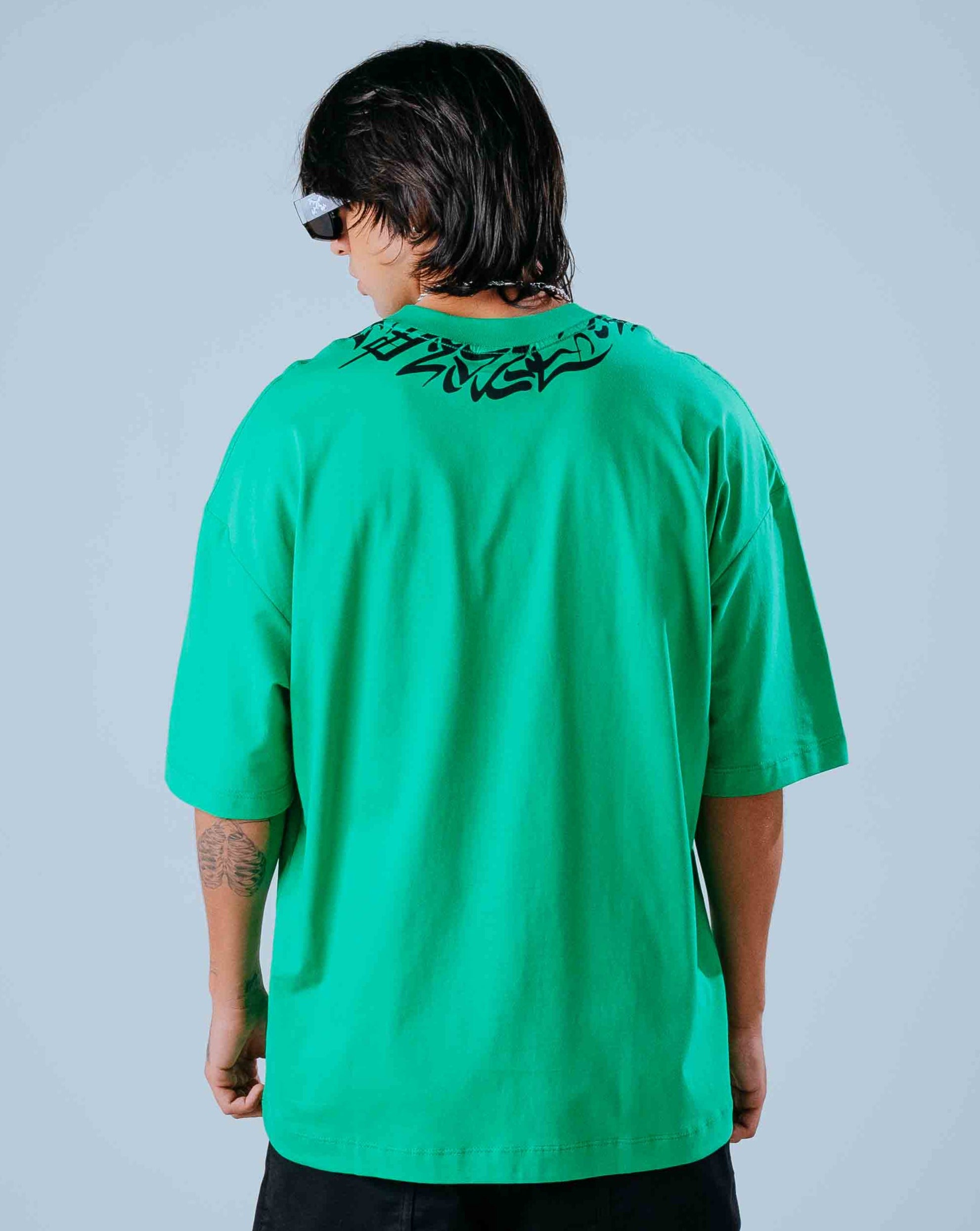 Camiseta Oversize Verde Type