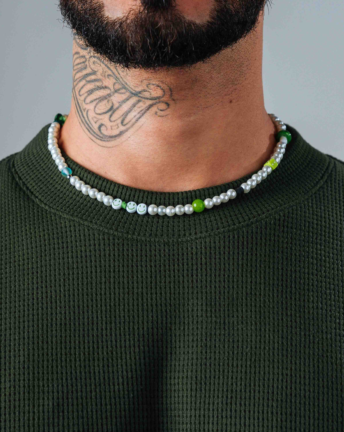 Collar Con Perlas Mix Colores - DNM