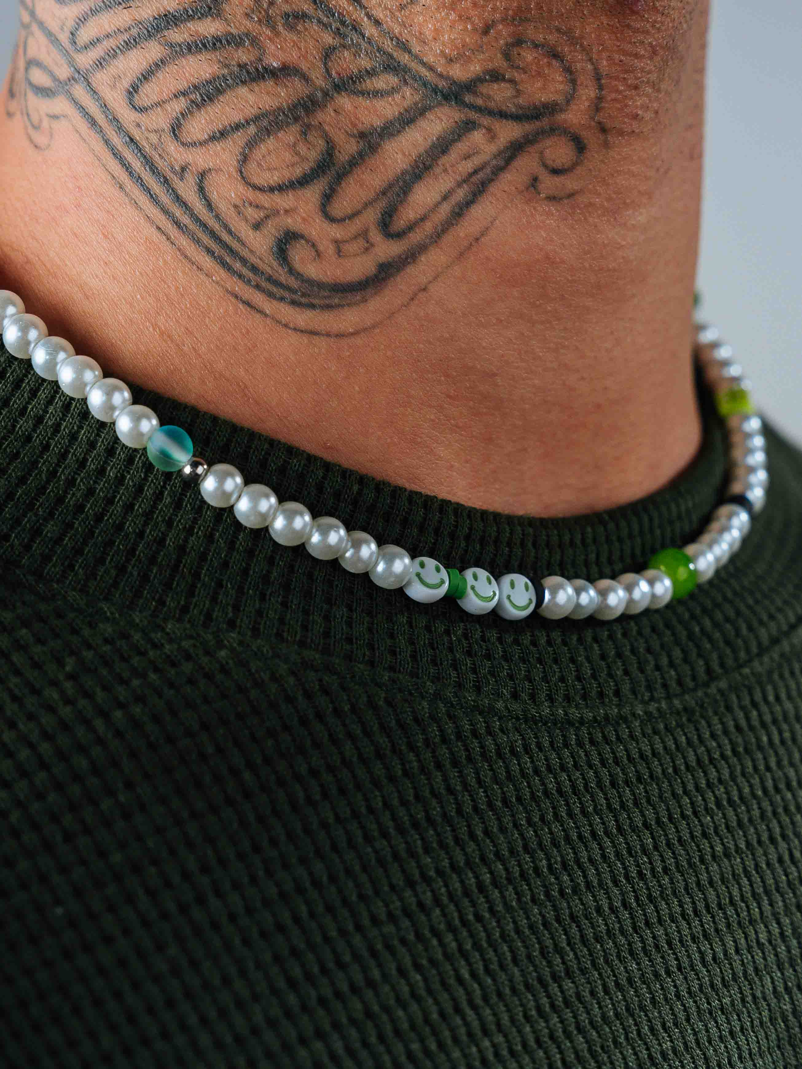 Collar Con Perlas Mix Colores - DNM
