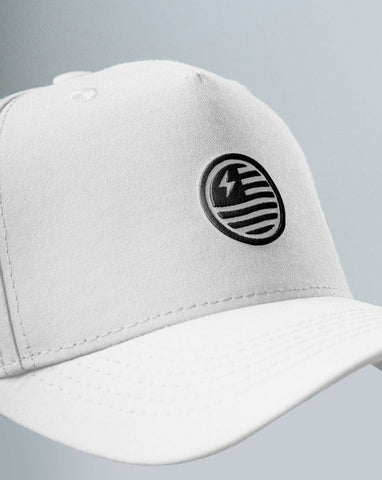 Gorra Beisbolera Para Hombre Blanco Bandera