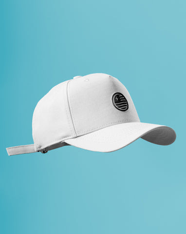 Gorra Beisbolera Para Hombre Blanco Bandera