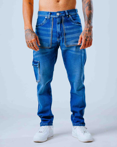 Jeans Vintage Azul -  Ref 368