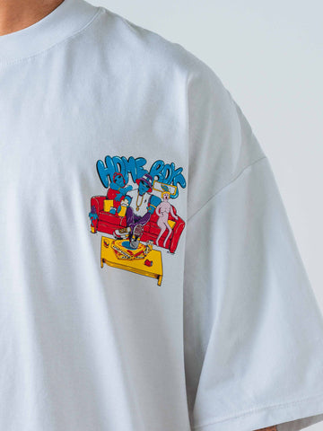Camiseta Oversize Blanco Home Boys