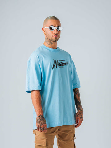 Camiseta Oversize Azul Cielo Winter