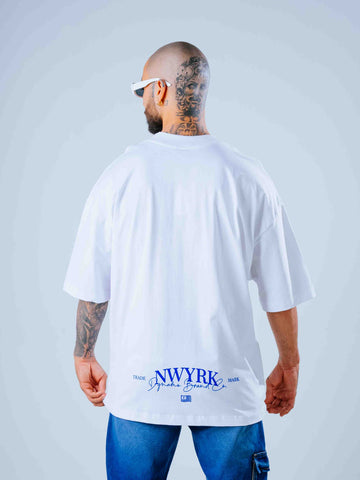 Camiseta Oversize  Blanca N.Y.