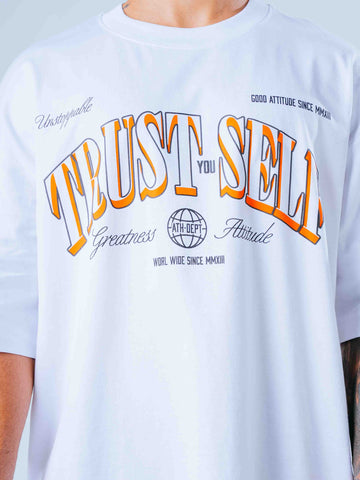 Camiseta Oversize Blanca Trust