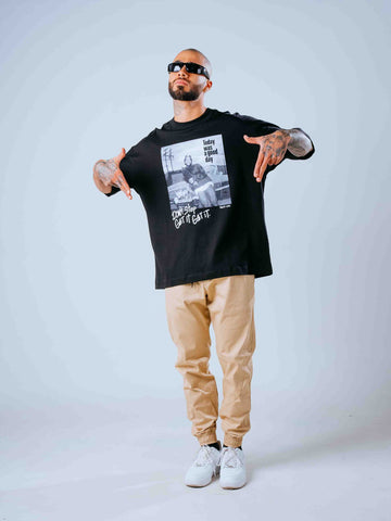 Camiseta Oversize Negra Dont