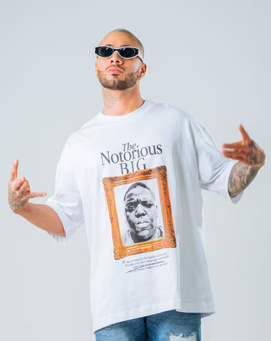 Camiseta Oversize Blanco Notorious