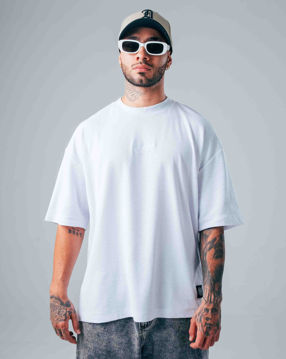 Camiseta Oversize Blanca - Tela Bombom