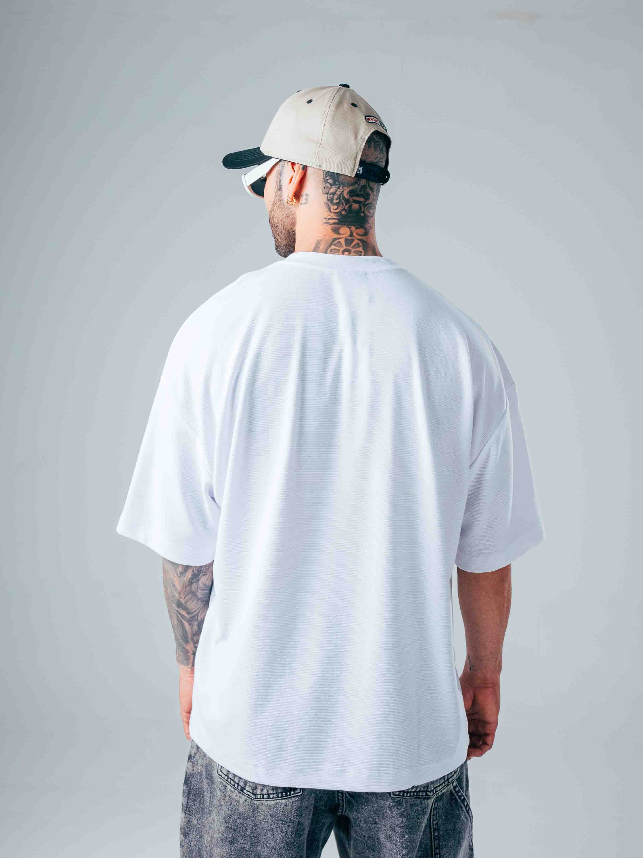 Camiseta Oversize Blanca - Tela Bombom