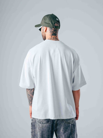 Camiseta Oversize Gris Claro - Tela Bombom