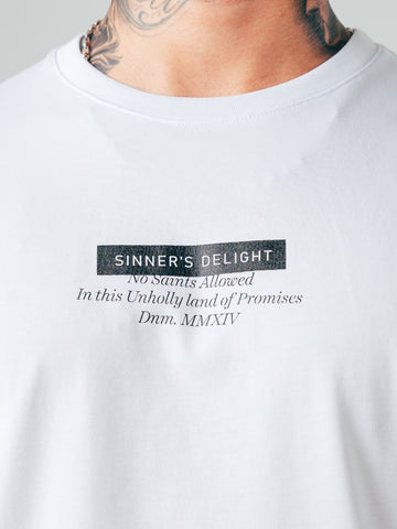 Camiseta Regular Blanco Sinner Delight