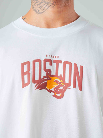 Camiseta Oversize Blanca Boston