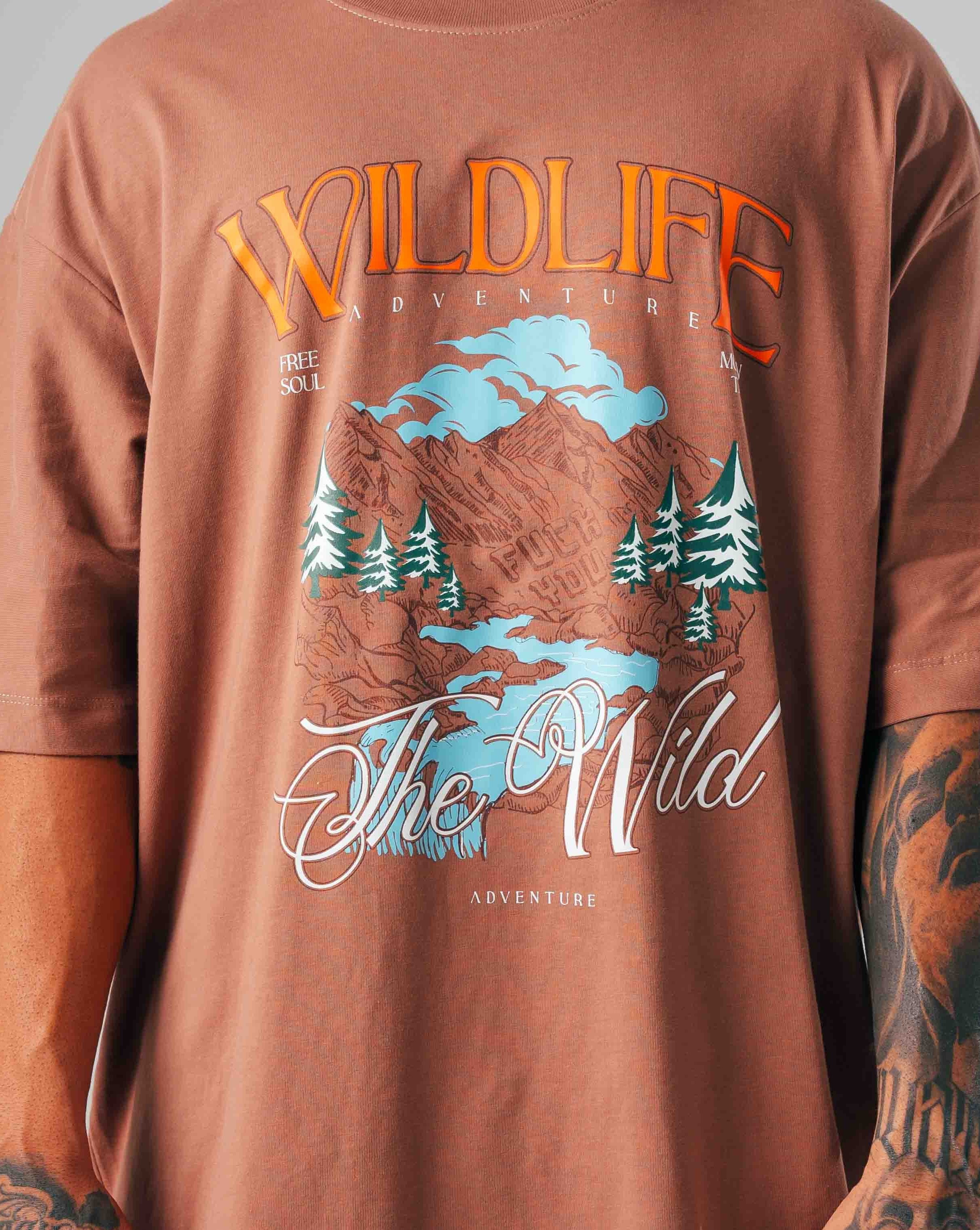 Camiseta Oversize Wildlife