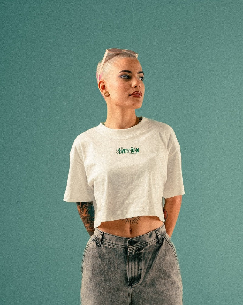 Croptop Blanco para mujer - Edición Chimbitown