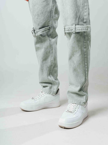 Jeans Vintage Verde Oliva -  Ref 364
