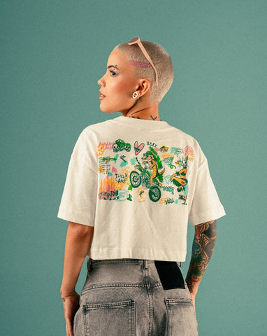 Croptop Blanco para mujer - Edición Chimbitown